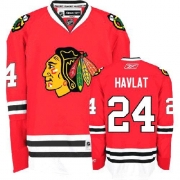 Reebok Chicago Blackhawks 24 Martin Havlat Authentic Red Man NHL Jersey