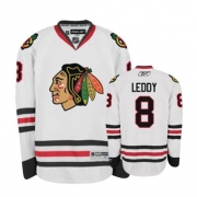 Reebok Chicago Blackhawks 8 Nick Leddy White Authentic NHL Jersey