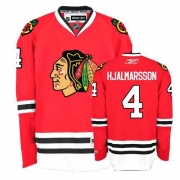 Reebok Chicago Blackhawks 4 Niklas Hjalmarsson Premier Red Home Man NHL Jersey