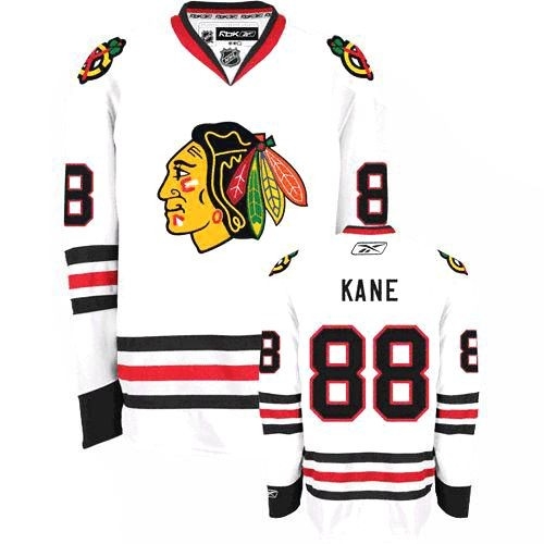 Reebok Chicago Blackhawks 88 Patrick Kane Premier White Man NHL Jersey