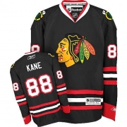 Reebok Chicago Blackhawks 88 Patrick Kane Premier Black Man NHL Jersey