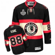Reebok Chicago Blackhawks 88 Patrick Kane Authentic Black New Third Man NHL Jersey with Stanley Cup Finals