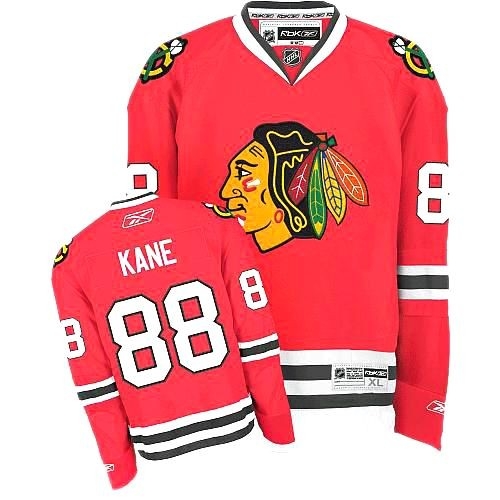 Youth Reebok Chicago Blackhawks 88 Patrick Kane Authentic Red Home NHL Jersey