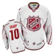 Reebok Chicago Blackhawks 10 Patrick Sharp 2011 All Star Authentic White NHL Jersey