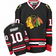 Reebok Chicago Blackhawks 10 Patrick Sharp Authentic Black Man NHL Jersey