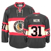Youth Reebok Chicago Blackhawks 31 Antti Niemi Premier Black New Third NHL Jersey