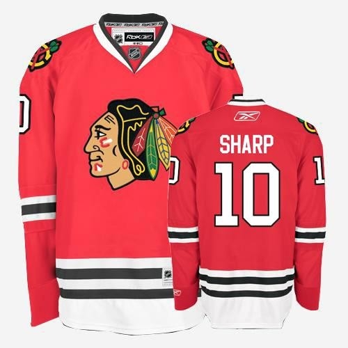 Youth Reebok Chicago Blackhawks 10 Patrick Sharp Authentic Red Home NHL Jersey