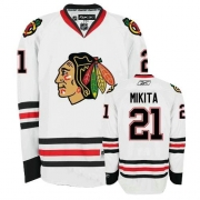 Reebok Chicago Blackhawks 21 Stan Mikita Authentic White Man NHL Jersey