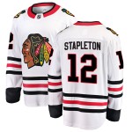 Fanatics Branded Chicago Blackhawks 12 Pat Stapleton White Breakaway Away Men's NHL Jersey