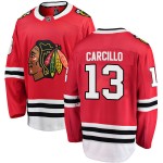 Fanatics Branded Chicago Blackhawks 13 Daniel Carcillo Red Breakaway Home Youth NHL Jersey