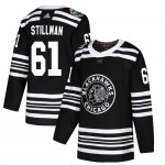 Adidas Chicago Blackhawks 61 Riley Stillman Authentic Black 2019 Winter Classic Men's NHL Jersey