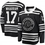 Fanatics Branded Chicago Blackhawks 17 Kenny Wharram Premier Black Breakaway Alternate 2019/20 Men's NHL Jersey