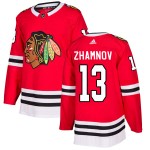 Adidas Chicago Blackhawks 13 Alex Zhamnov Authentic Red Home Men's NHL Jersey