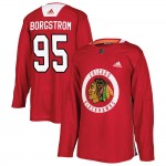 Adidas Chicago Blackhawks 95 Henrik Borgstrom Authentic Red Home Practice Youth NHL Jersey