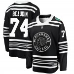 Fanatics Branded Chicago Blackhawks 74 Nicolas Beaudin Black ized 2019 Winter Classic Breakaway Youth NHL Jersey
