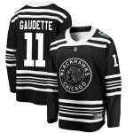 Fanatics Branded Chicago Blackhawks 11 Adam Gaudette Black 2019 Winter Classic Breakaway Youth NHL Jersey
