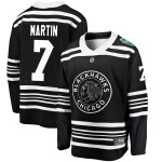 Fanatics Branded Chicago Blackhawks 7 Pit Martin Black 2019 Winter Classic Breakaway Youth NHL Jersey