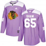 Adidas Chicago Blackhawks 65 Andrew Shaw Authentic Purple Fights Cancer Practice Youth NHL Jersey