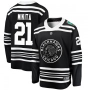 Fanatics Branded Chicago Blackhawks 21 Stan Mikita Black 2019 Winter Classic Breakaway Men's NHL Jersey