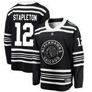 Fanatics Branded Chicago Blackhawks 12 Pat Stapleton Black 2019 Winter Classic Breakaway Men's NHL Jersey