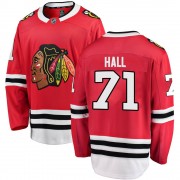 Fanatics Branded Chicago Blackhawks 71 Taylor Hall Red Breakaway Home Youth NHL Jersey
