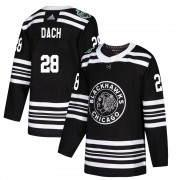 Adidas Chicago Blackhawks 28 Colton Dach Authentic Black 2019 Winter Classic Men's NHL Jersey