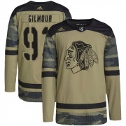 Adidas Chicago Blackhawks 93 Doug Gilmour Authentic Camo Military Appreciation Practice Youth NHL Jersey