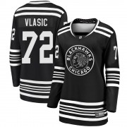 Fanatics Branded Chicago Blackhawks 72 Alex Vlasic Premier Black Breakaway Alternate 2019/20 Women's NHL Jersey