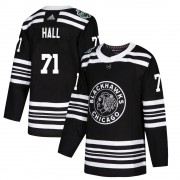 Adidas Chicago Blackhawks 71 Taylor Hall Authentic Black 2019 Winter Classic Youth NHL Jersey