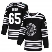 Adidas Chicago Blackhawks 65 Andrew Shaw Authentic Black 2019 Winter Classic Youth NHL Jersey