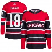 Adidas Chicago Blackhawks 18 Denis Savard Authentic Red Reverse Retro 2.0 Youth NHL Jersey