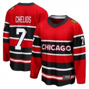 Fanatics Branded Chicago Blackhawks 7 Chris Chelios Red Breakaway Special Edition 2.0 Youth NHL Jersey