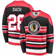 Fanatics Branded Chicago Blackhawks 28 Colton Dach Premier Red/Black Breakaway Heritage Men's NHL Jersey