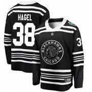 Fanatics Branded Chicago Blackhawks 38 Brandon Hagel Black 2019 Winter Classic Breakaway Youth NHL Jersey