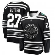 Fanatics Branded Chicago Blackhawks 27 Darryl Sutter Black 2019 Winter Classic Breakaway Youth NHL Jersey