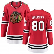 Fanatics Branded Chicago Blackhawks 80 Zach Andrews Red Breakaway Home Women's NHL Jersey