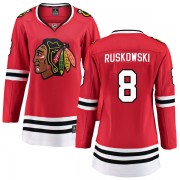 Fanatics Branded Chicago Blackhawks 8 Terry Ruskowski Red Breakaway Home Women's NHL Jersey
