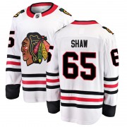 Fanatics Branded Chicago Blackhawks 65 Andrew Shaw White Breakaway Away Youth NHL Jersey
