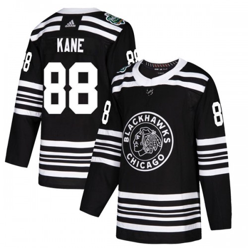 Adidas Chicago Blackhawks 88 Patrick Kane Authentic Black 2019 Winter Classic Men's NHL Jersey