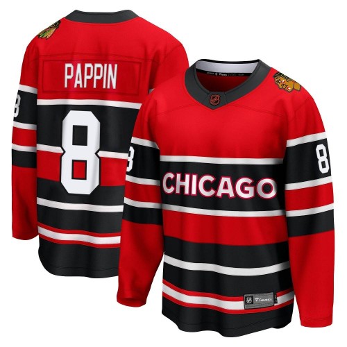 Fanatics Branded Chicago Blackhawks 8 Jim Pappin Red Breakaway Special Edition 2.0 Men's NHL Jersey