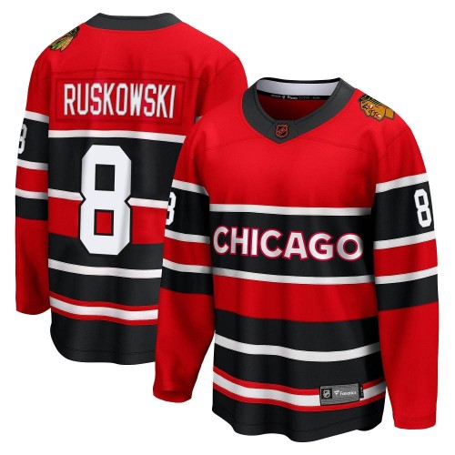 Fanatics Branded Chicago Blackhawks 8 Terry Ruskowski Red Breakaway Special Edition 2.0 Men's NHL Jersey
