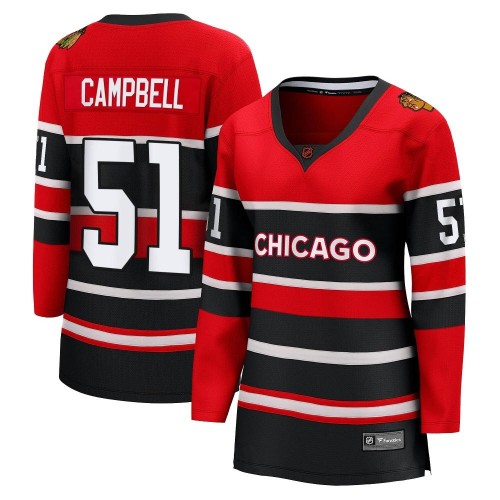 Fanatics Branded Chicago Blackhawks 51 Brian Campbell Red Breakaway Special Edition 2.0 Women's NHL Jersey