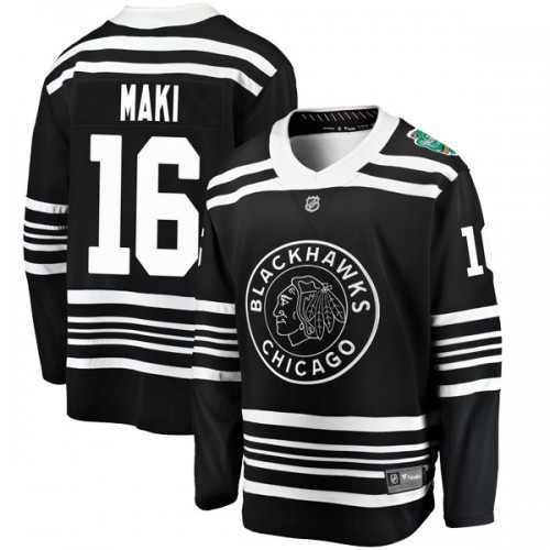 Fanatics Branded Chicago Blackhawks 16 Chico Maki Black 2019 Winter Classic Breakaway Youth NHL Jersey