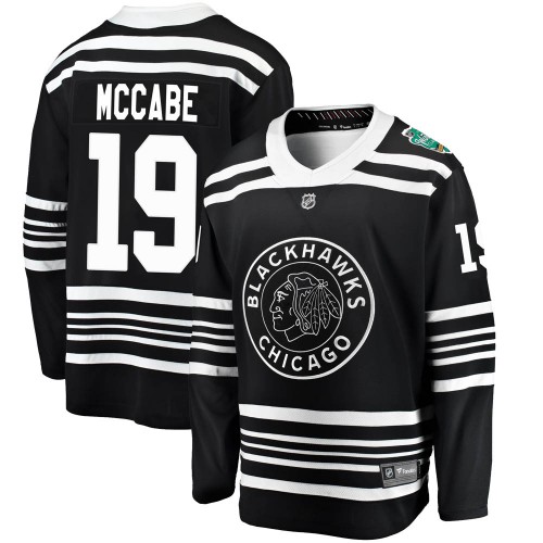 Fanatics Branded Chicago Blackhawks 19 Jake McCabe Black 2019 Winter Classic Breakaway Youth NHL Jersey