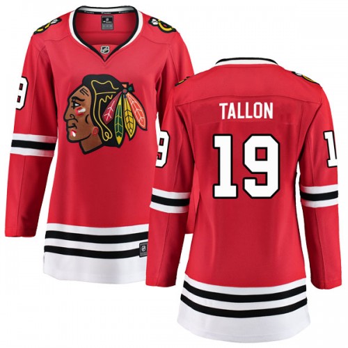 Fanatics Branded Chicago Blackhawks 19 Dale Tallon Red Breakaway Home Women's NHL Jersey